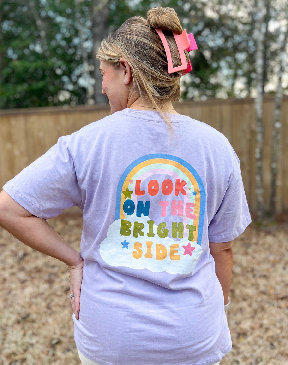 Look On The Bright Side - Callie Tee - Lilac item
