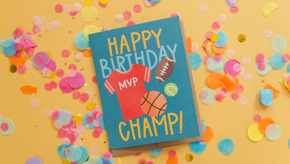 Happy Birthday Champ Greeting Card gallery