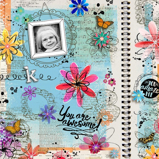You Are Awesome - Art Journal Page