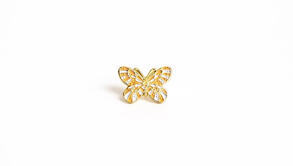 Pieces of the Past Butterfly Enamel Pin gallery