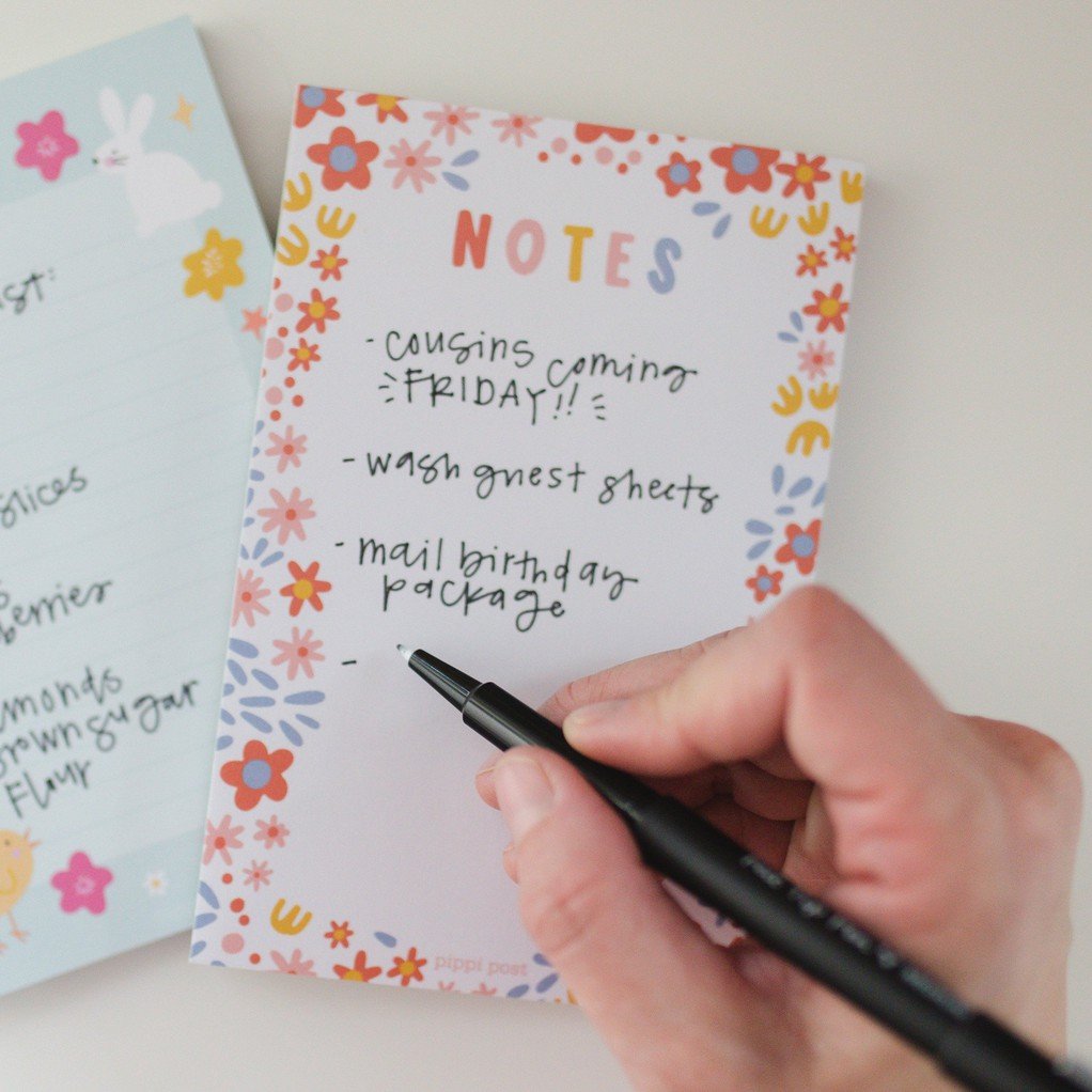 Floral Notes Notepad item