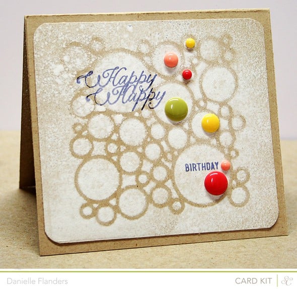 Happy Happy misted card by Dani gallery