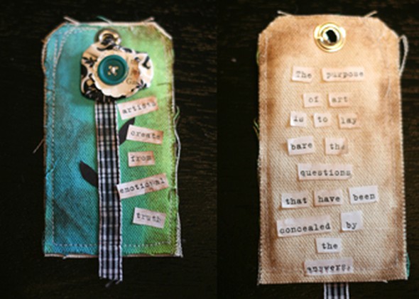 Fabric tag quote book  by laceyweeks gallery