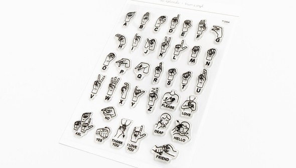 Sign Language 6x8 Stamp Set by Laura Wonsik and Ali Edwards gallery