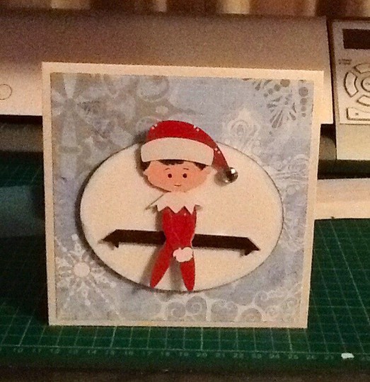 Elf on the shelf card 