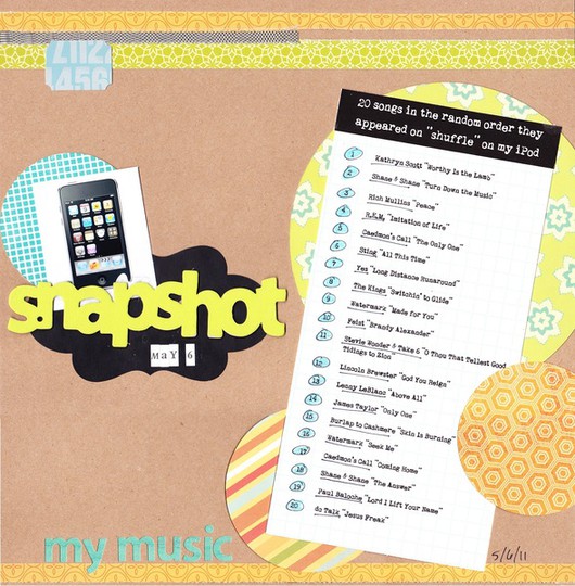Snapshot - my music (NSD challenges)
