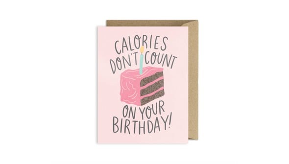 Calories Don't Count Cake Greeting Card gallery
