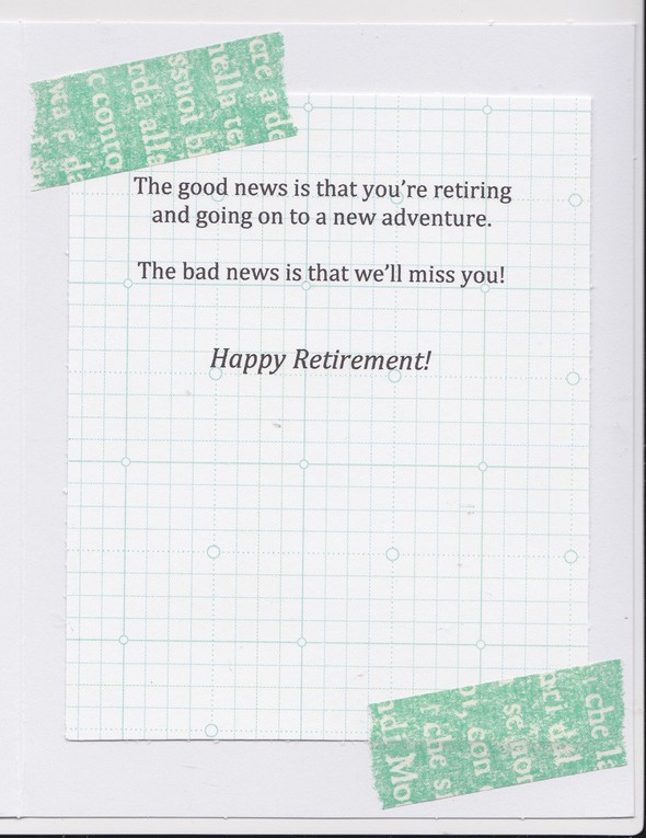 Retirement card by penny gallery
