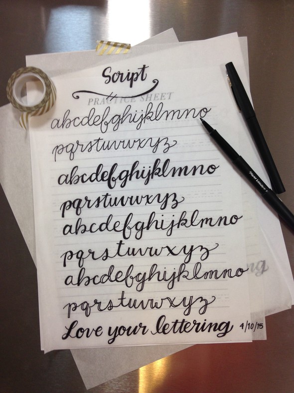 Assignment 3 Love Your Lettering - Script by cecily_moore gallery