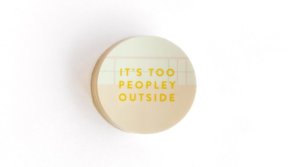 It's Too Peopley Outside Decal Sticker gallery