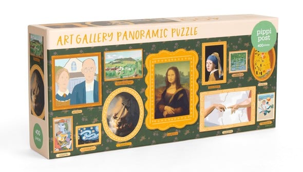 Famous Works of Art - 400 Piece Panoramic Jigsaw Puzzle gallery