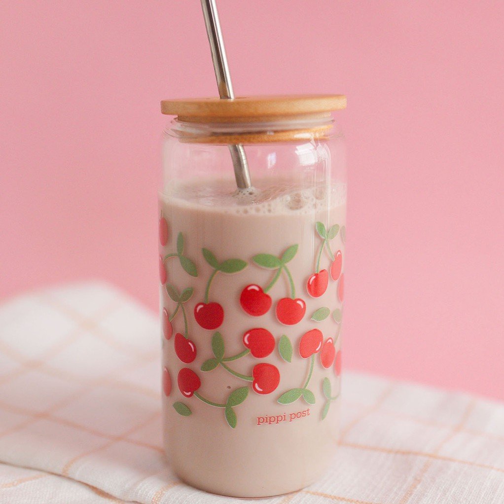 Cherries Glass Can item