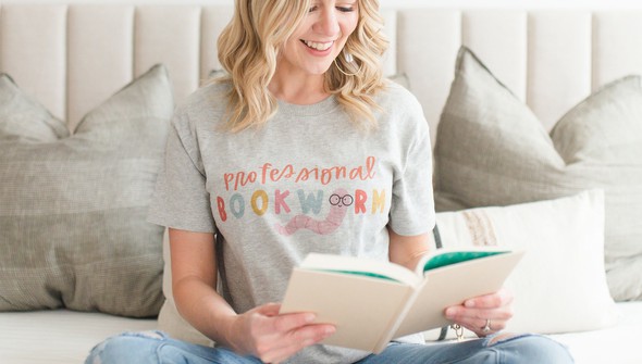 Professional Bookworm Pippi Tee - Ash gallery