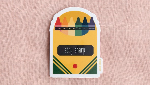 Stay Sharp Sticker gallery