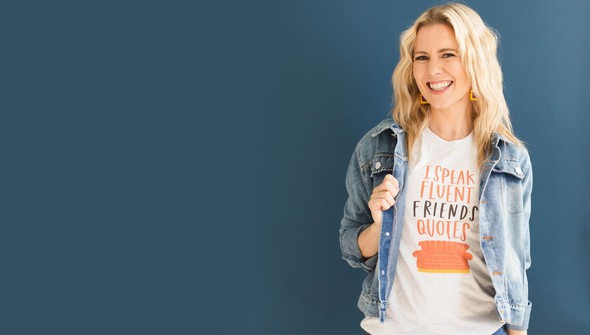 Fluent Friends Quotes Tee - Ash gallery