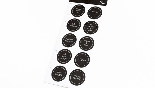 Cozy Up Circle Stickers by Goldenwood Co gallery