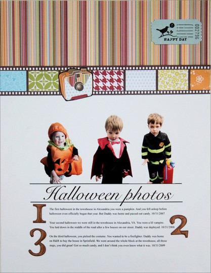 Halloween photos layout