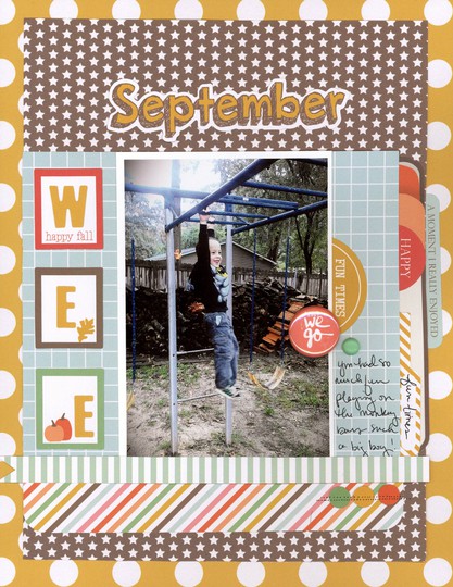 September chickaniddy crafts layout nicole martel chickaniddy