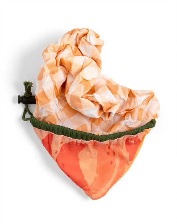 Peach Foldable Market Tote Bag, 3 of 3