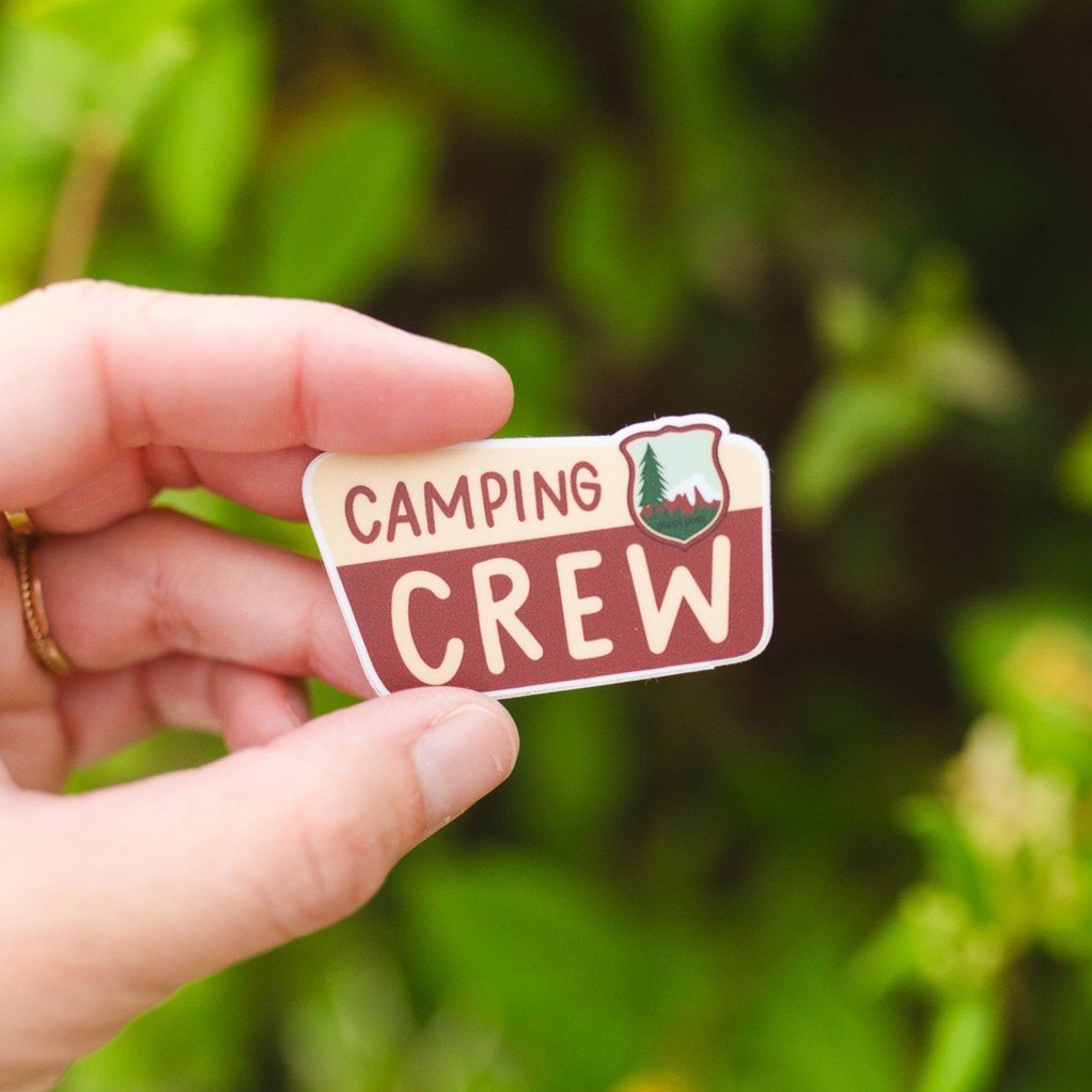 Camping Crew Decal Sticker item