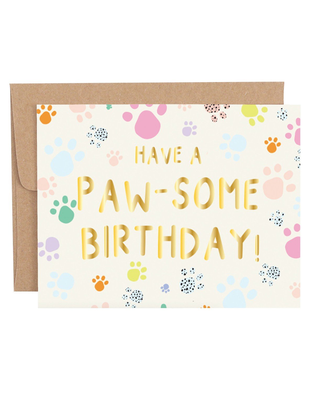 Pawsome Birthday Greeting Card item