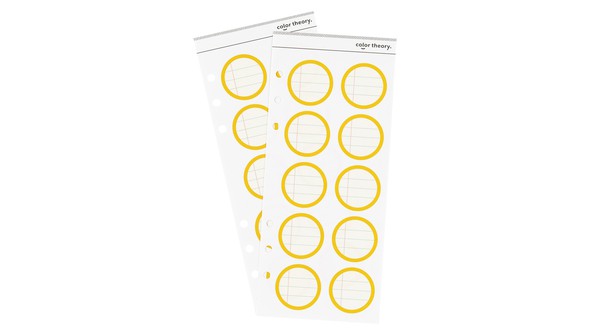 Color Theory Circle Ledger Label Stickers - Lemon Zest gallery
