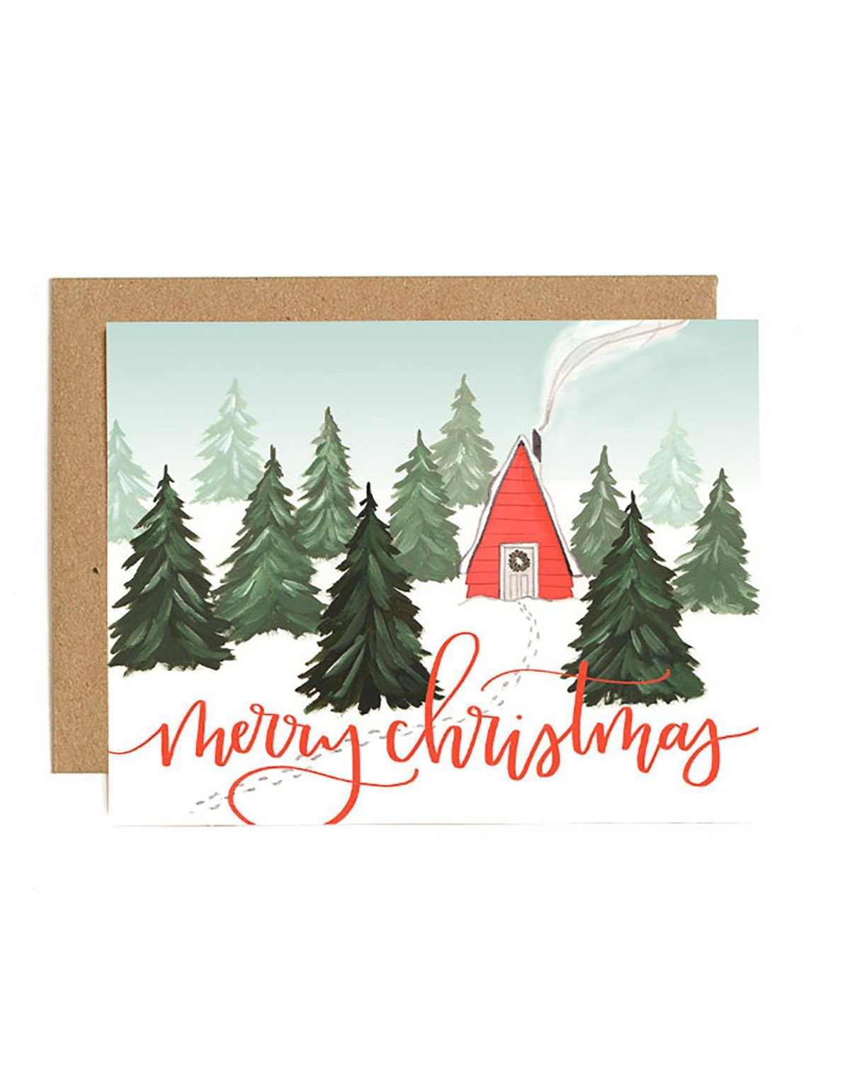 Christmas Cabin Greeting Card item