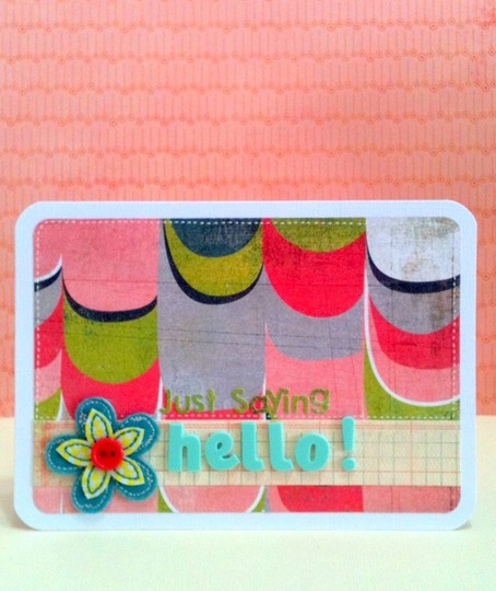 just saying hello (card)