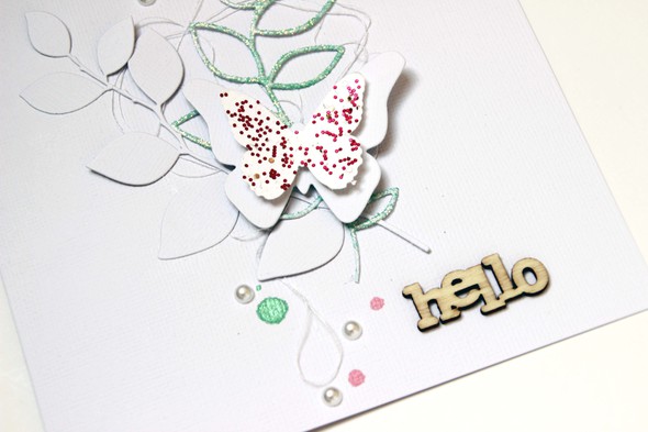 Card with diecuts and glitter by AnkeKramer gallery