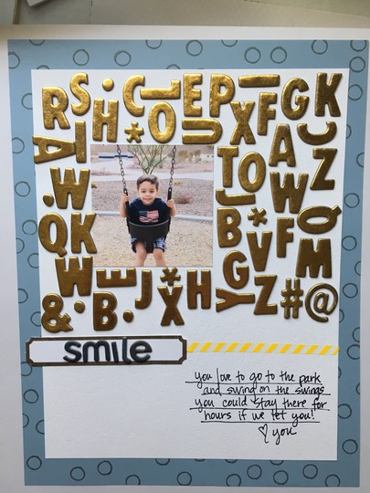 Use lots of letter stickers (Alex smile)