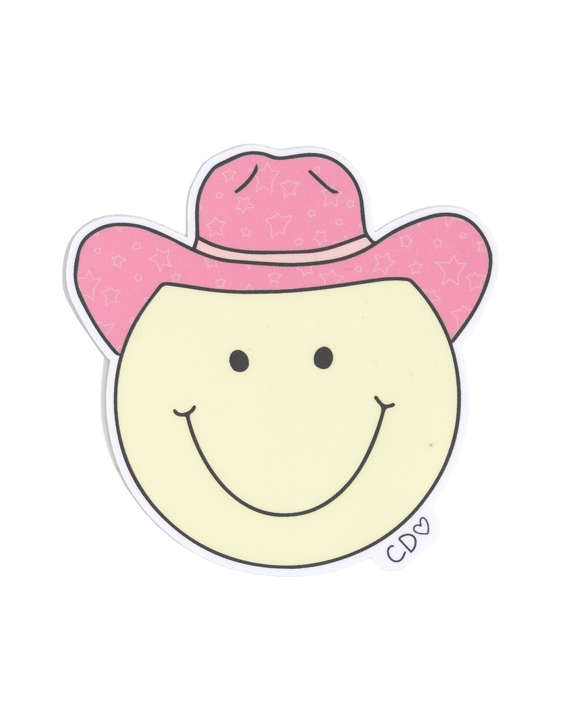Smiley Cowgirl Decal Sticker - Callie Danielle Shop