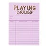 Lilac Library Card Deck Of Playing Cards