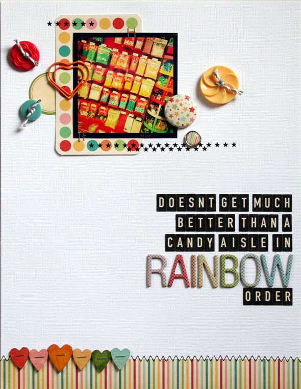 rainbow candy aisle // oa sketch challenge by kinsey gallery