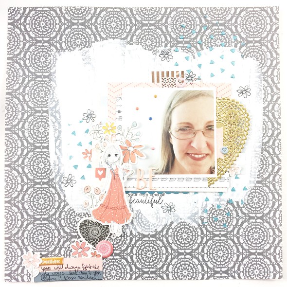 12x12 Mixed Media Layout | BE by larkindesign gallery