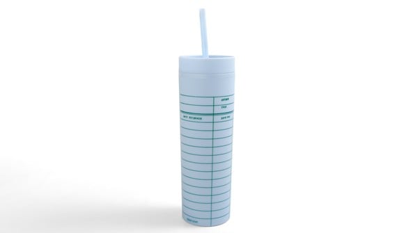 Periwinkle Library Card 16oz Tumbler gallery