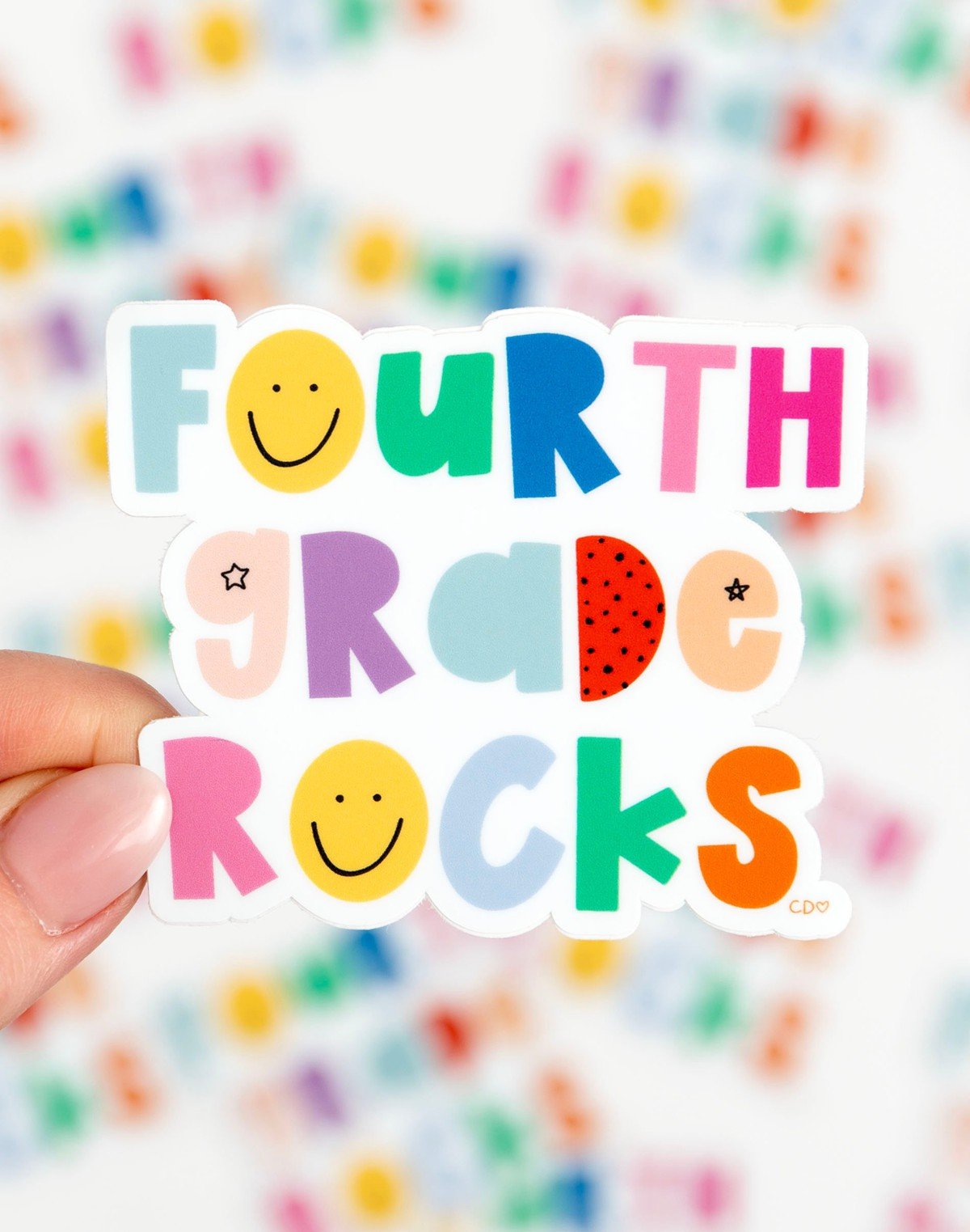 Fourth Grade Rocks Decal Sticker item