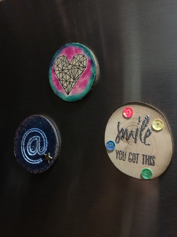 Wood Chip Magnets by angymuse gallery