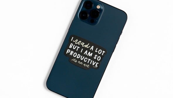 I Read A Lot Decal Sticker gallery