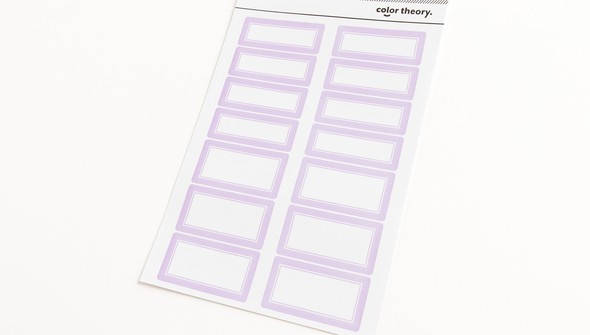 Color Theory Label Stickers - Lavender Soda gallery