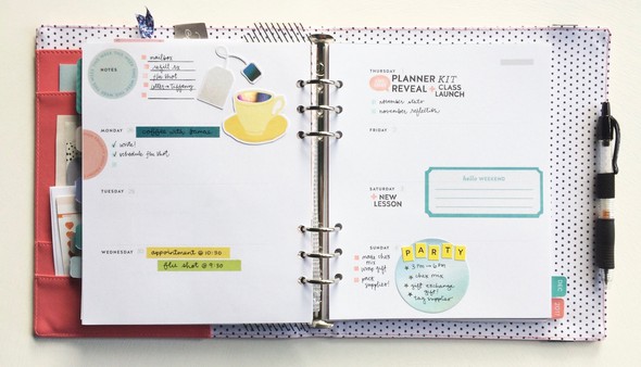 Sonnet Planner Kit Weekly Spread #3 - Tea & Party by haleympettit gallery