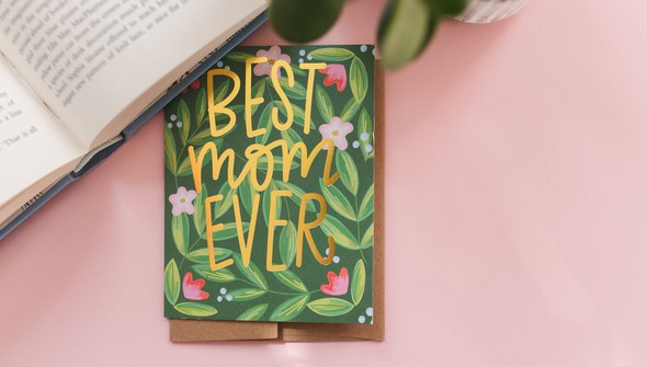 Floral Best Mom Ever Mother's Day Greeting Card gallery