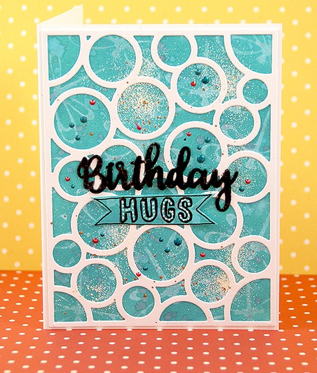 Distress Oxide, die cut background cards