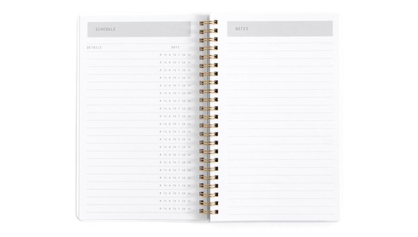 Mint Zebra 5×8" Weekly/Monthly Spiral Planner gallery