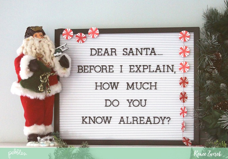 Dear Santa Letter Board Idea