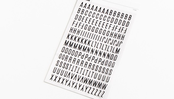 Mini Puffy Alphabet Stickers - Black gallery