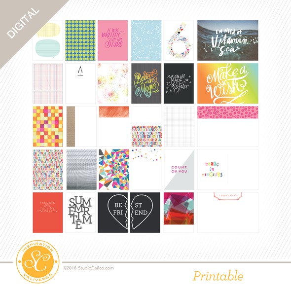 Scout Printable Journal Cards - Studio Calico