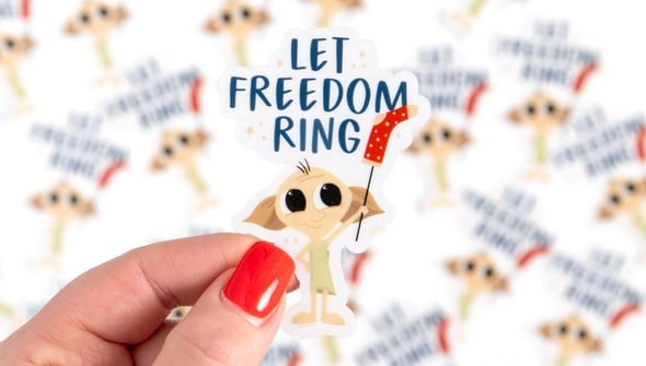 Let Freedom Ring Clear Decal Sticker gallery