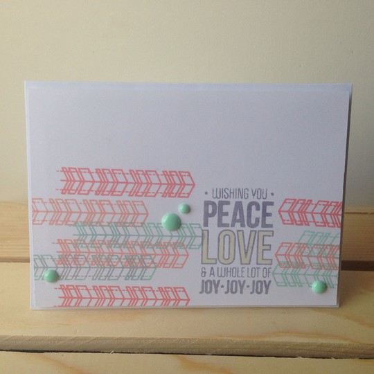 Peace Love and Joy Joy Joy Card