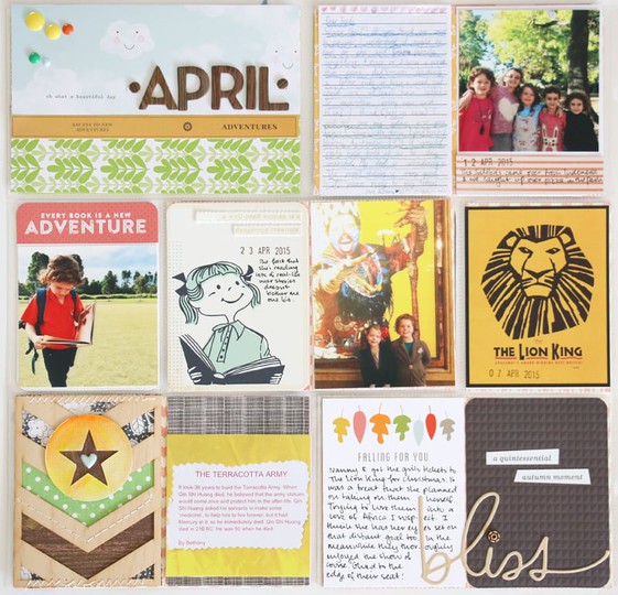 Bethany's April page