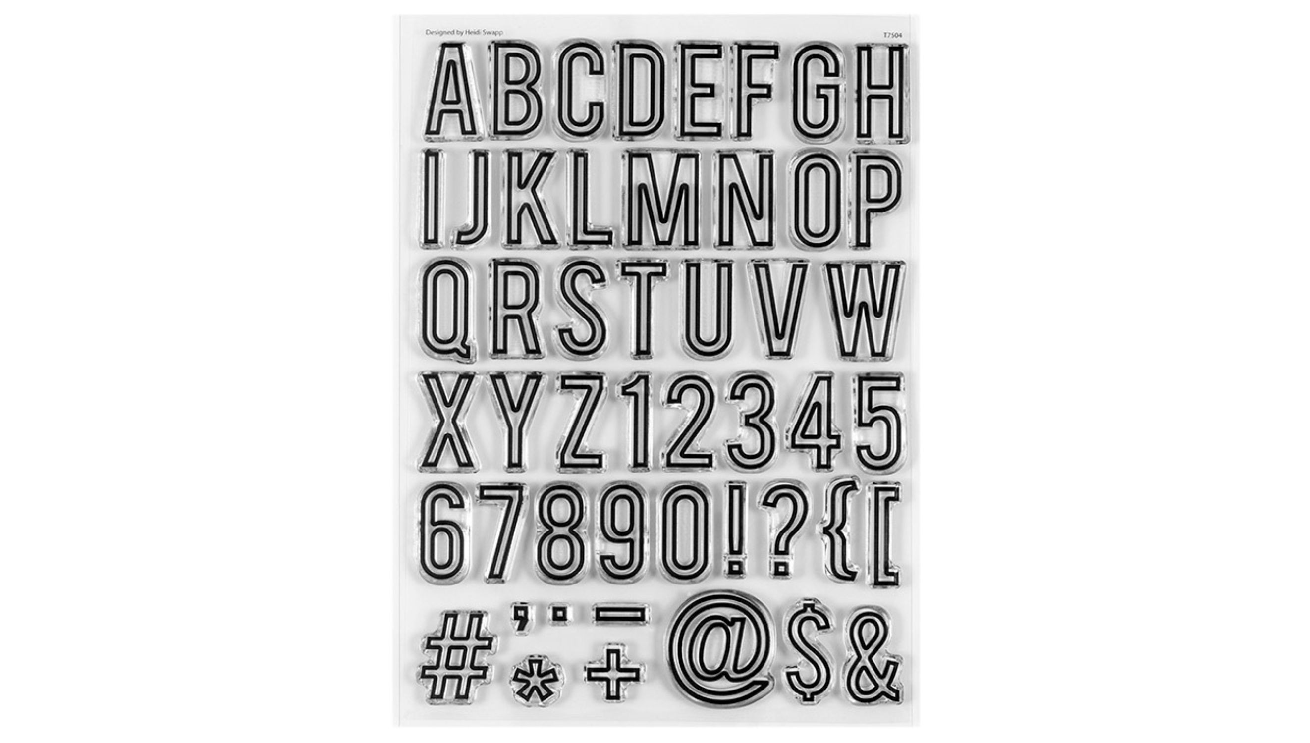 Heidi Swapp Carefree Clear Acylic Alphabet Stamp Set – Cheap Scrapbook Stuff
